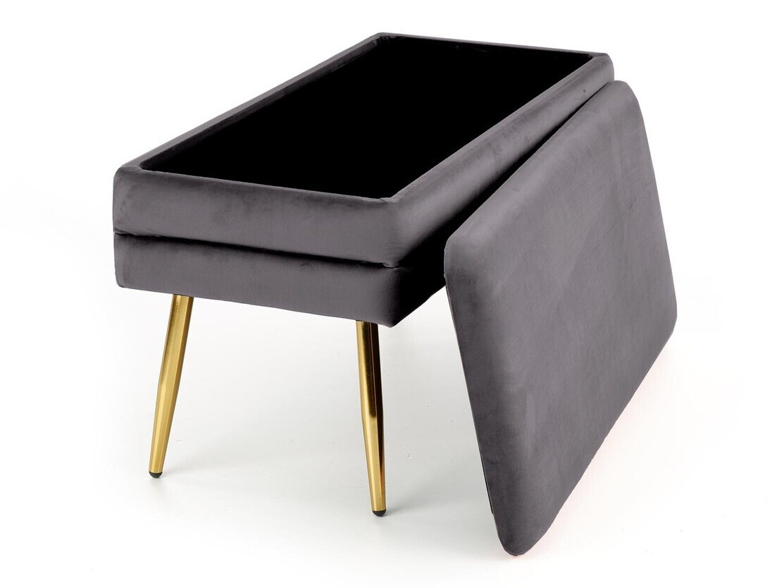 Panca imbottita Houston 1255 (Grigio + D'oro)