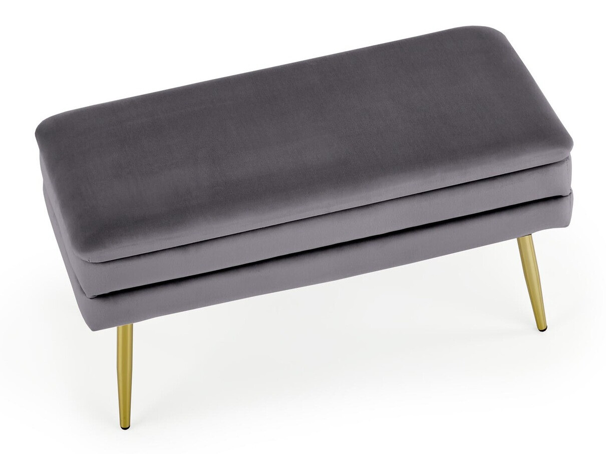 Panca imbottita Houston 1255 (Grigio + D'oro)