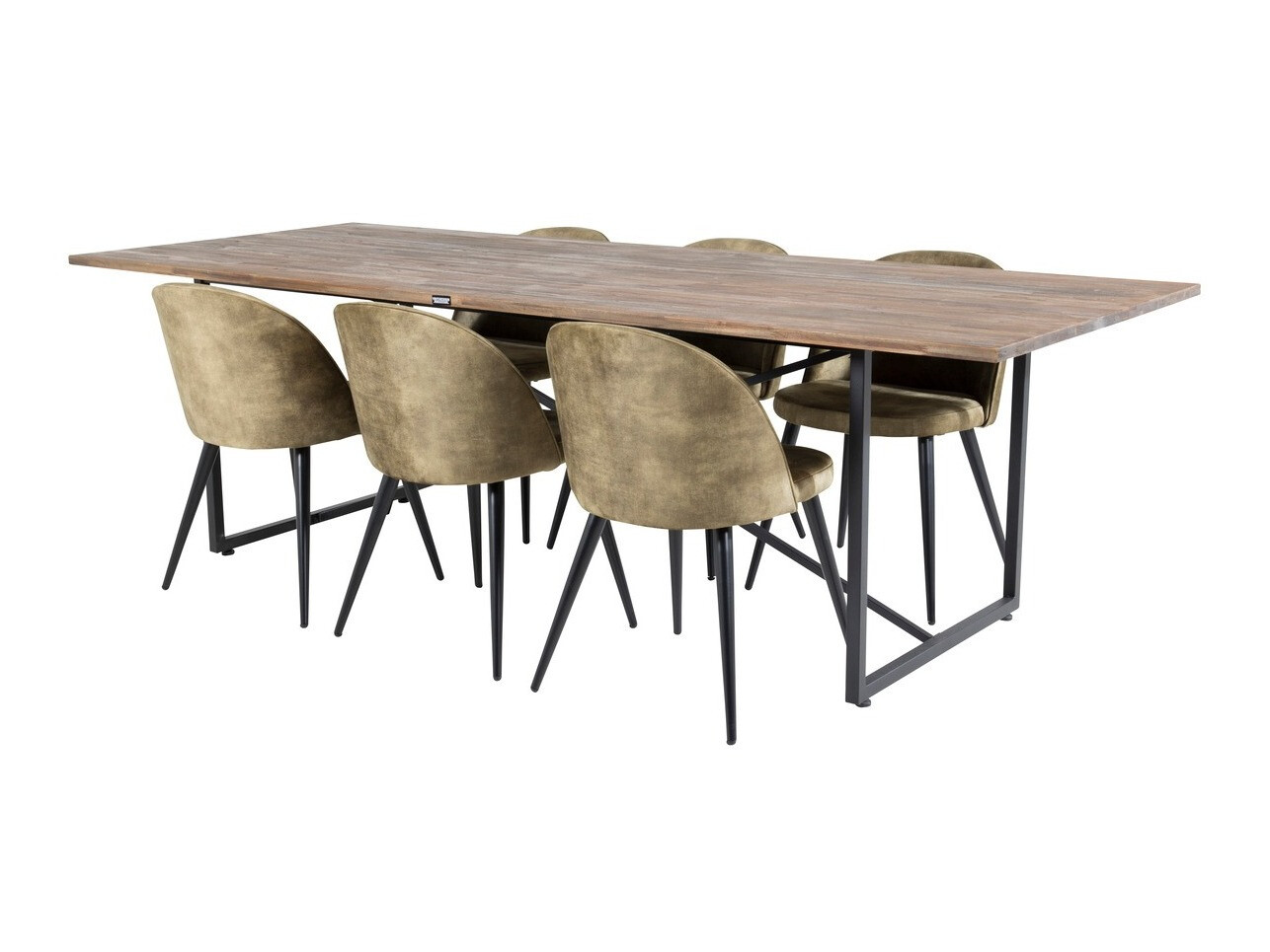 Set sala da pranzo Dallas 1598 (Verde polveroso)