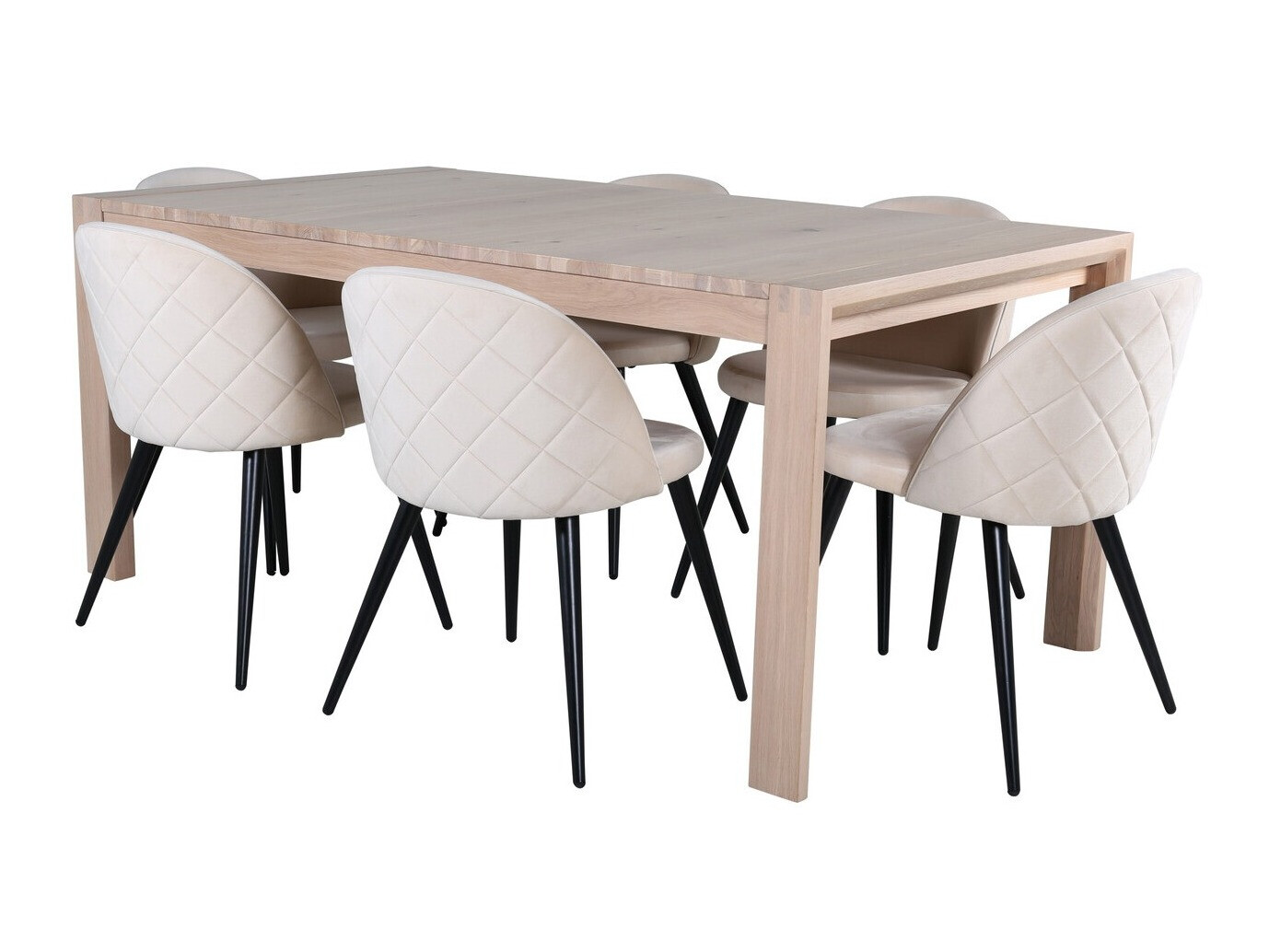 Set sala da pranzo Dallas 2952 (Beige + Nero)
