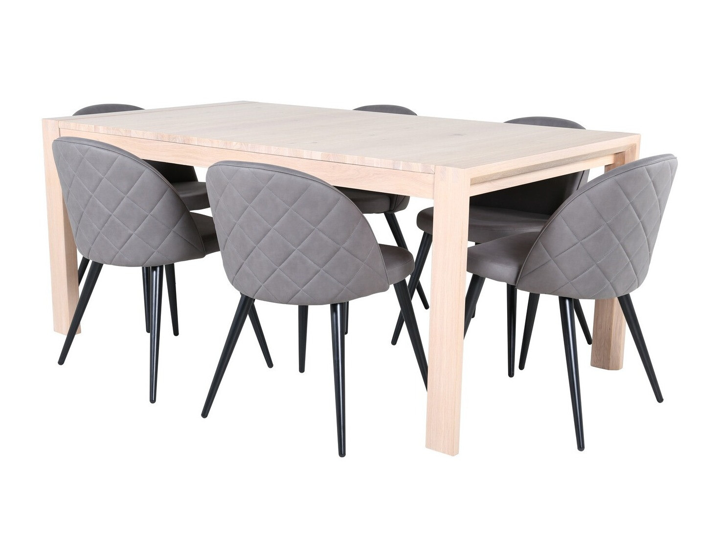 Set sala da pranzo Dallas 2952 (Grigio + Nero)