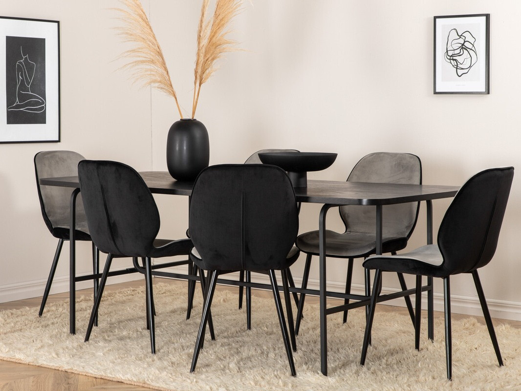 Set sala da pranzo Dallas 2782 (Nero)