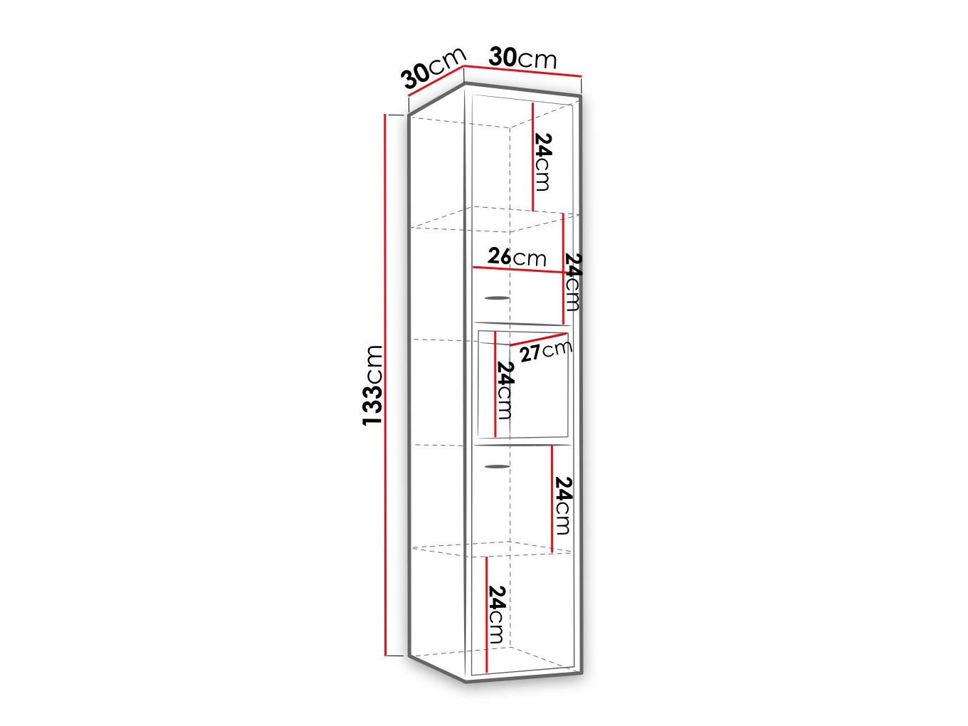 Mobiletto del bagno Velum (Nero + Rovere Artisan)