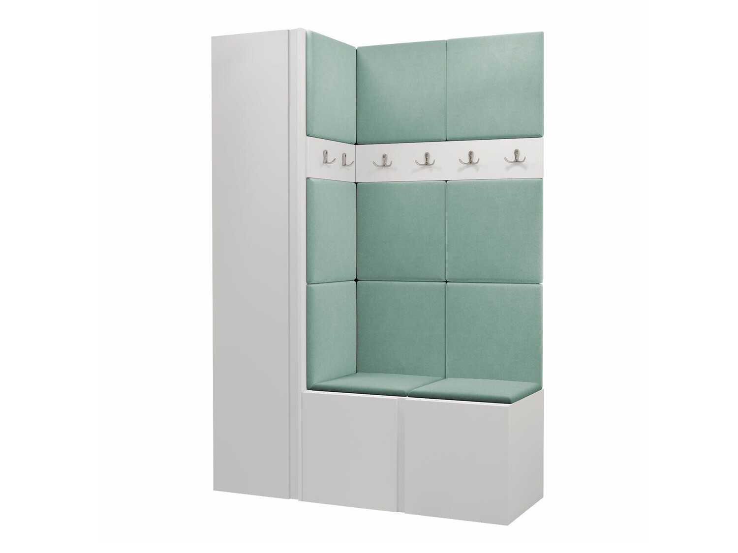 Set arredo da corridoio Pinis IX (Bianco)