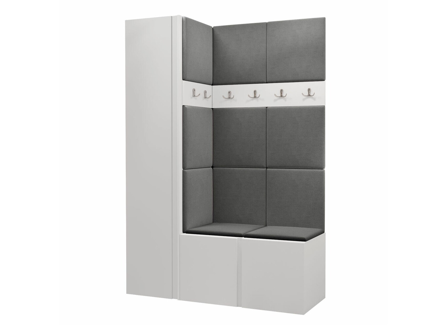 Set arredo da corridoio Pinis IX (Bianco)