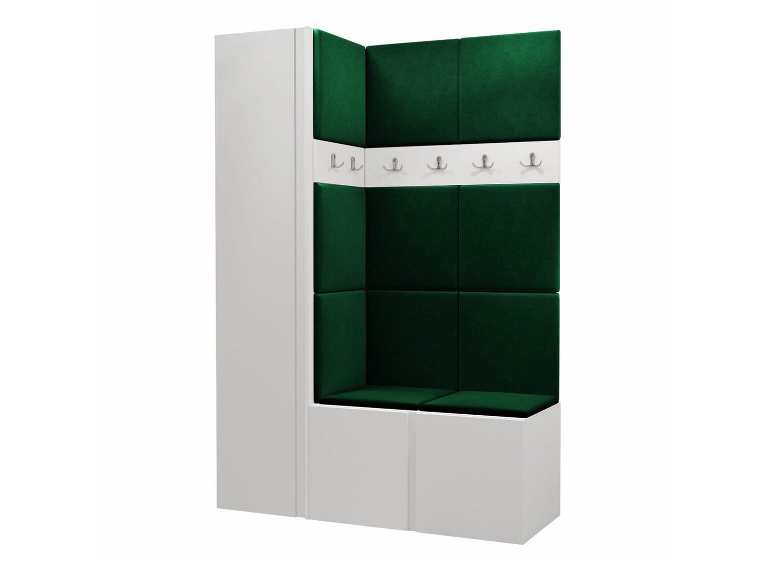 Set arredo da corridoio Pinis IX (Bianco)