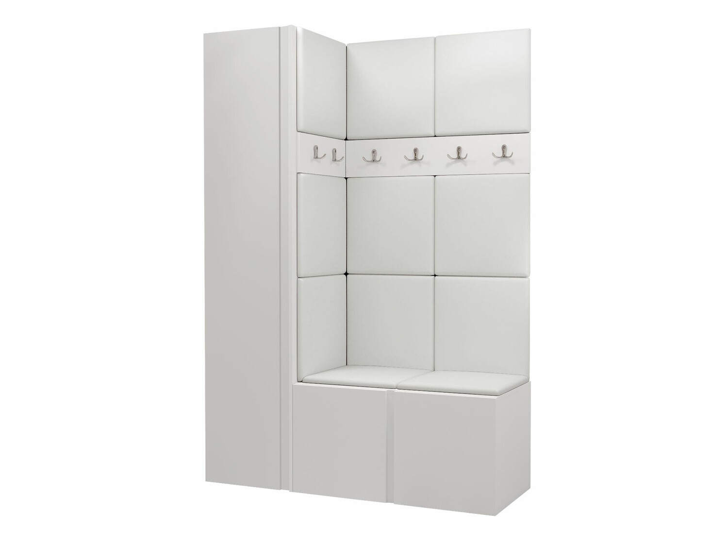 Set arredo da corridoio Pinis IX (Bianco)