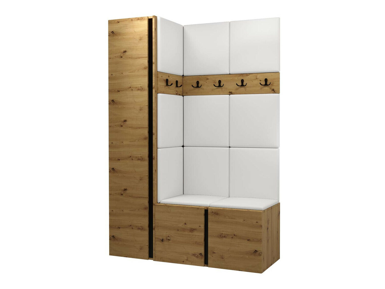 Set arredo da corridoio Pinis IX (Rovere Artisan)