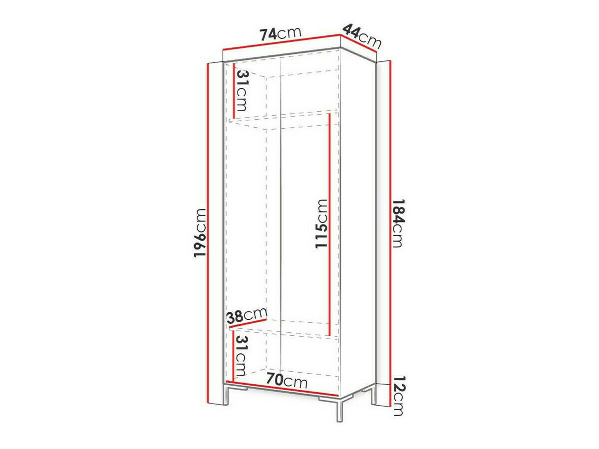 Armadio Nomal I (Nero + D'oro)