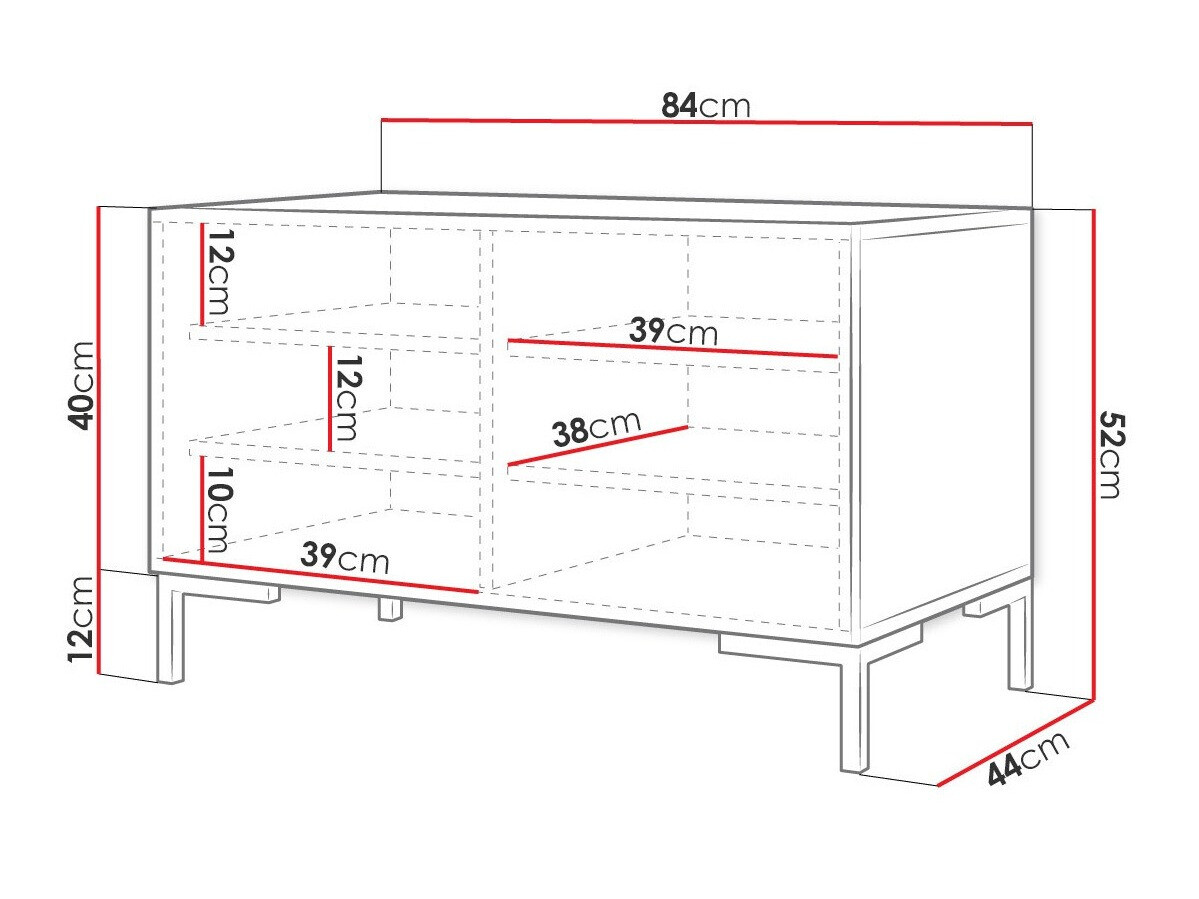 Scarpiera Nomal (Bianco + D'oro)