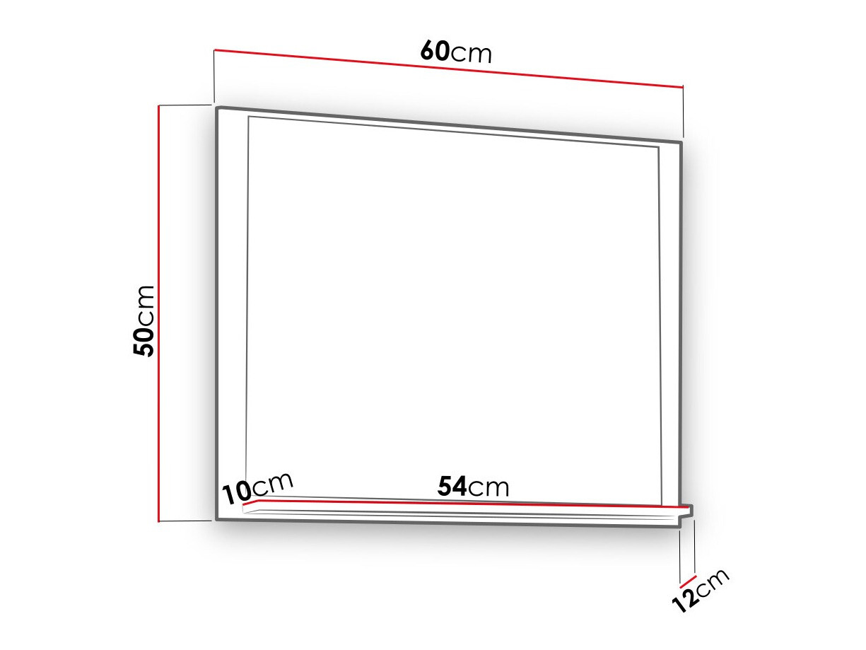 Specchio del bagno Velum (Bianco)