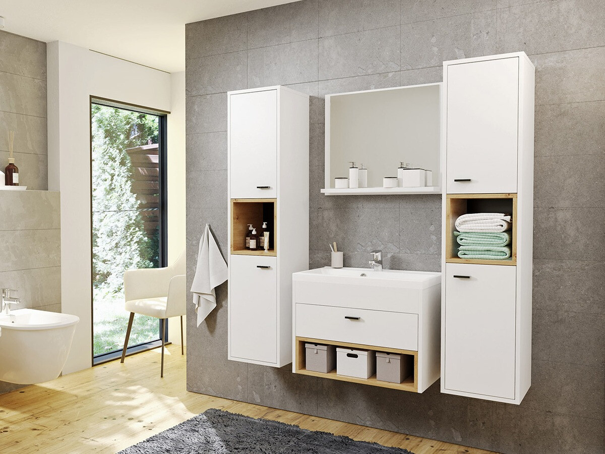 Specchio del bagno Velum (Bianco)