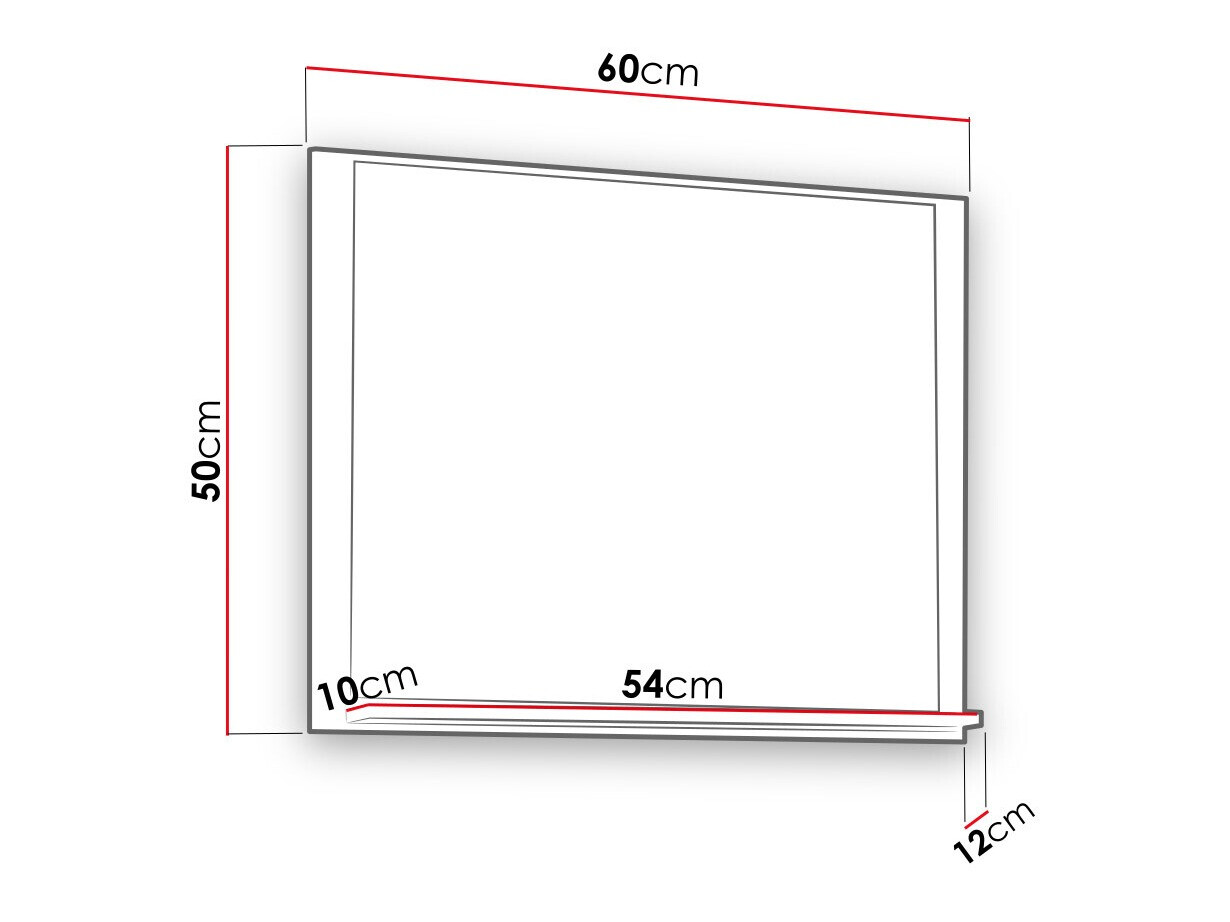 Specchio del bagno Velum (Rovere Artisan)