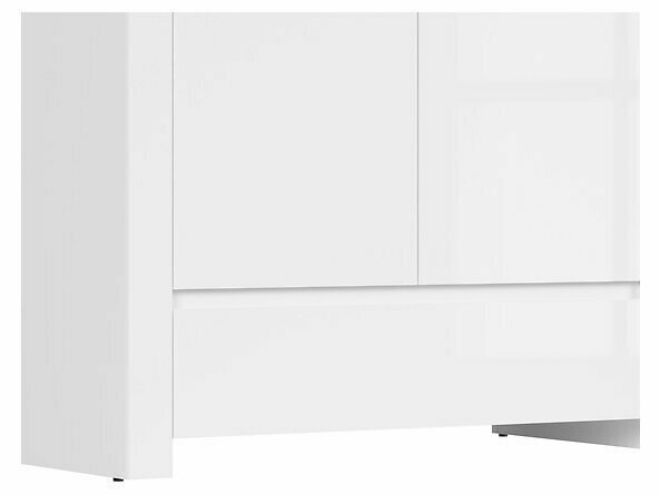 Armadio Sonsoru 110 (Bianco + Bianco lucido + Quercia di Wotan)