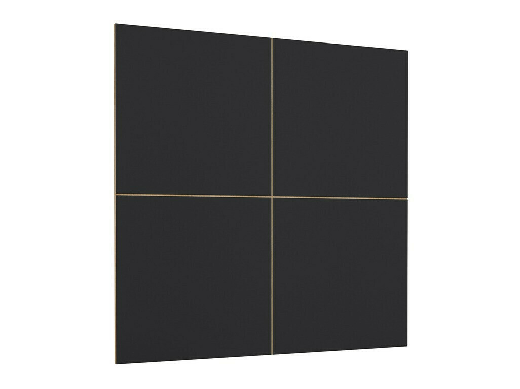 Parete attrezzata Austin 362 (Quercia di Wotan + Nero opaco + Nero)