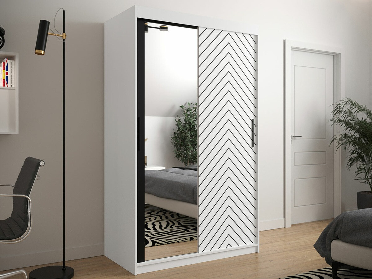 Armadio Hartford 309 (Bianco + Nero)