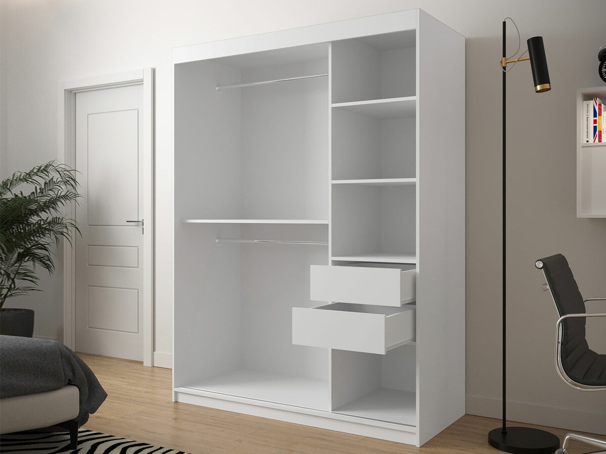 Armadio Hartford 310 (Bianco + Nero)