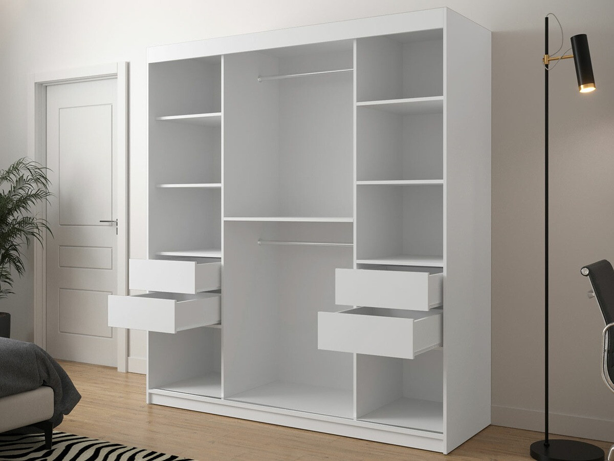 Armadio Hartford 313 (Bianco + Nero)