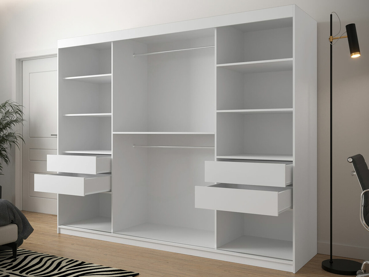 Armadio Hartford 316 (Bianco + Nero)