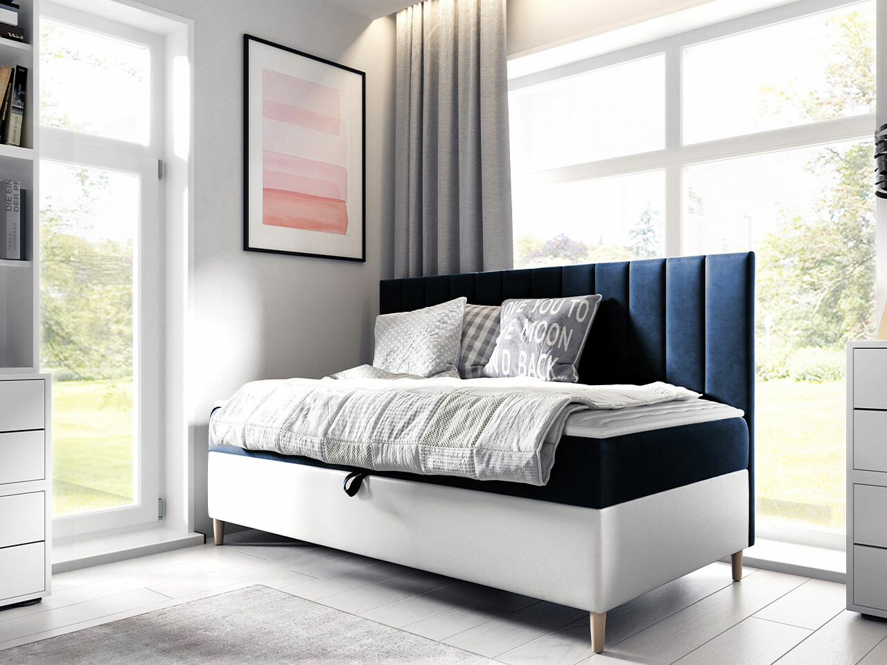 Letto continentale Lucus I (Soft 017 + Fresh 11)