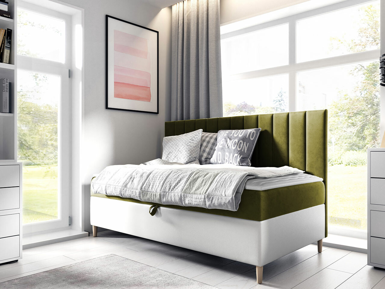 Letto continentale Lucus I (Soft 017 + Fresh 12)