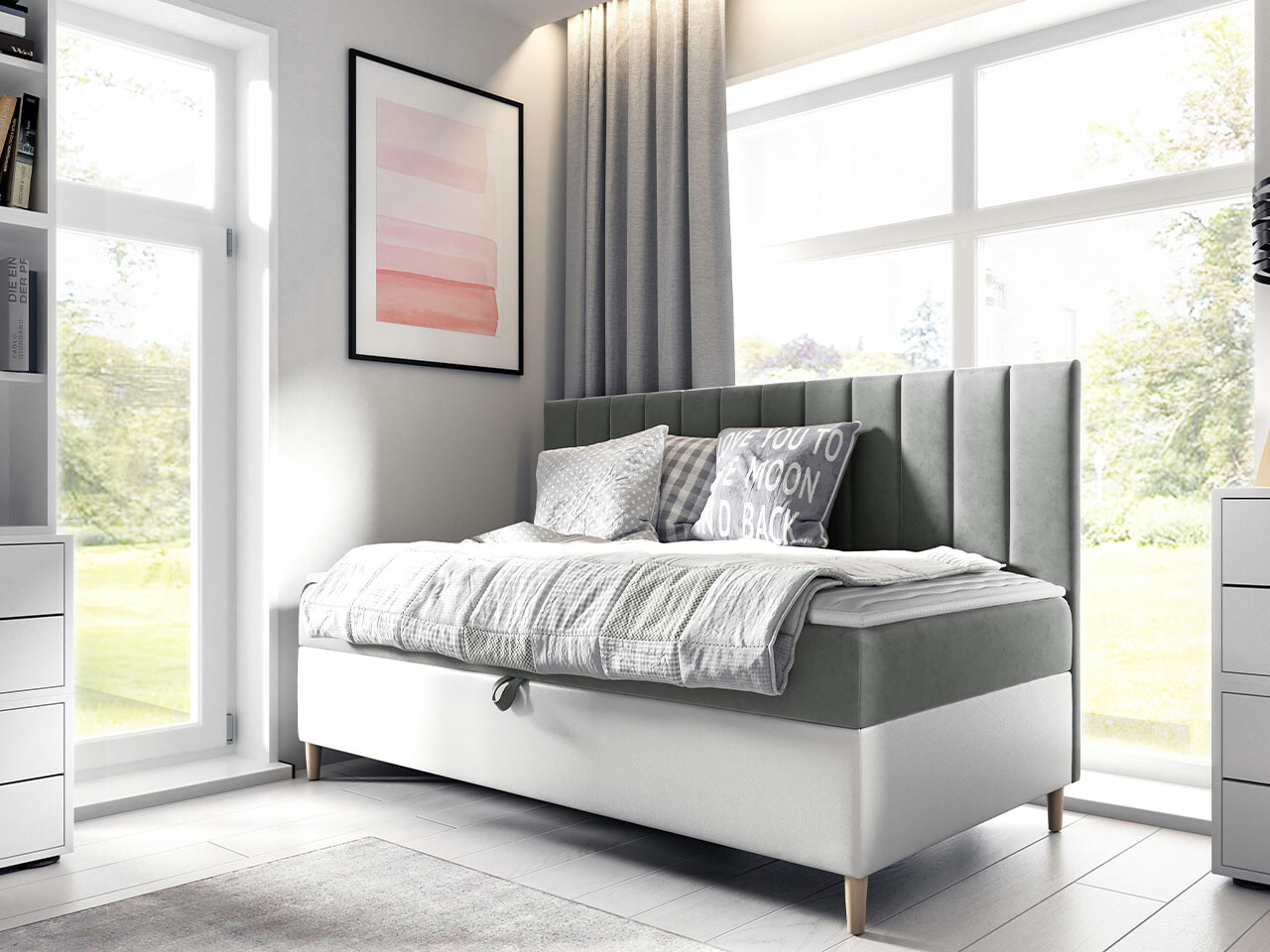 Letto continentale Lucus I (Soft 017 + Fresh 14)