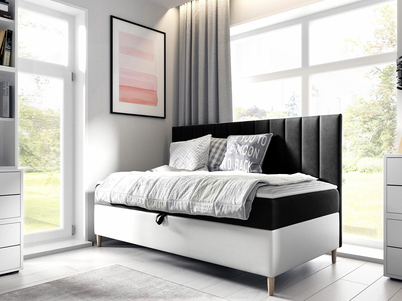 Letto continentale Lucus I (Soft 017 + Fresh 17)