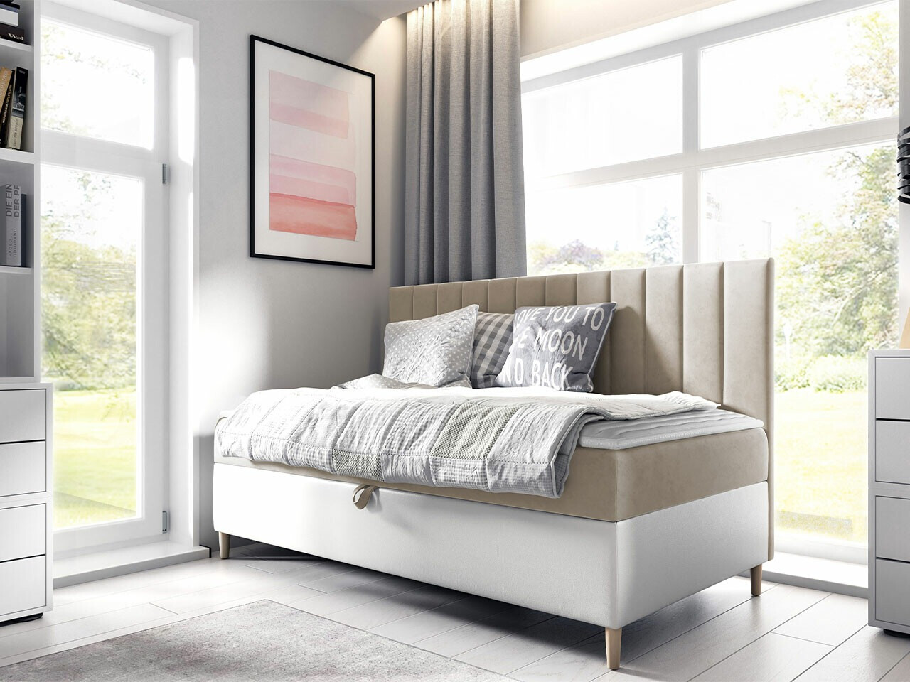 Letto continentale Lucus I (Soft 017 + Fresh 1)