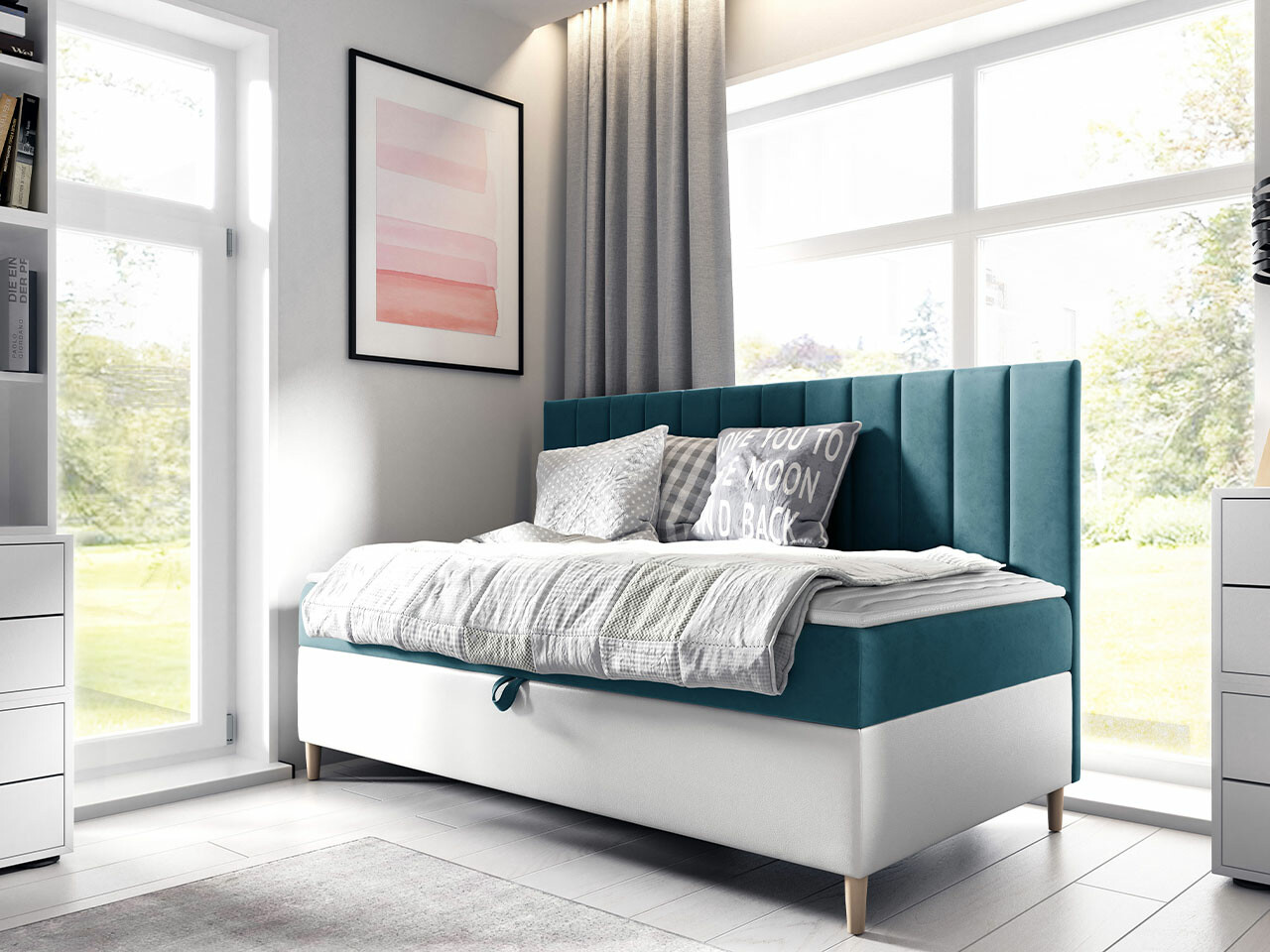 Letto continentale Lucus I (Soft 017 + Fresh 34)