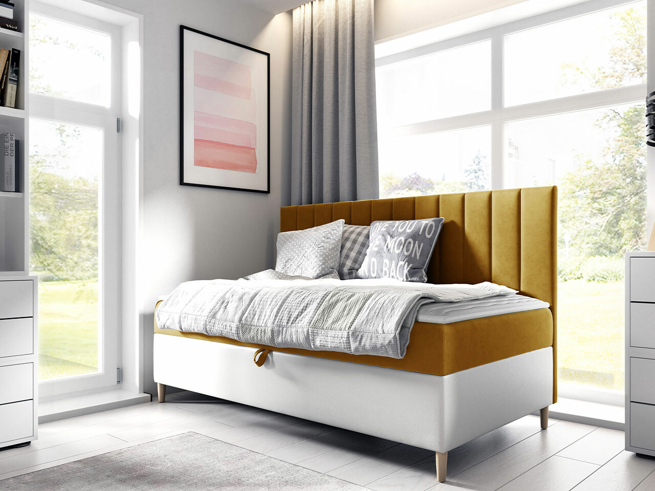 Letto continentale Lucus I (Soft 017 + Fresh 37)