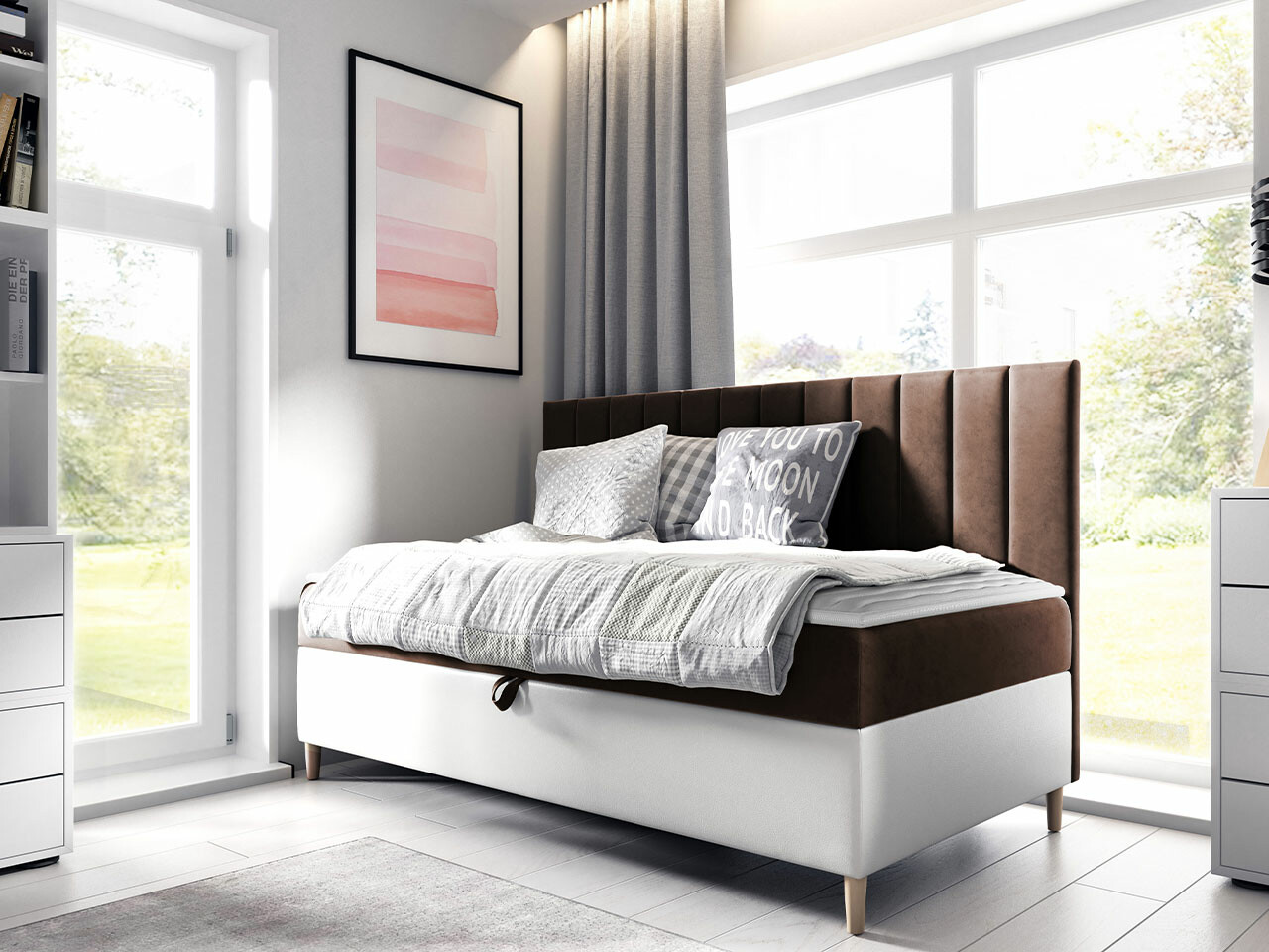 Letto continentale Lucus I (Soft 017 + Fresh 4)