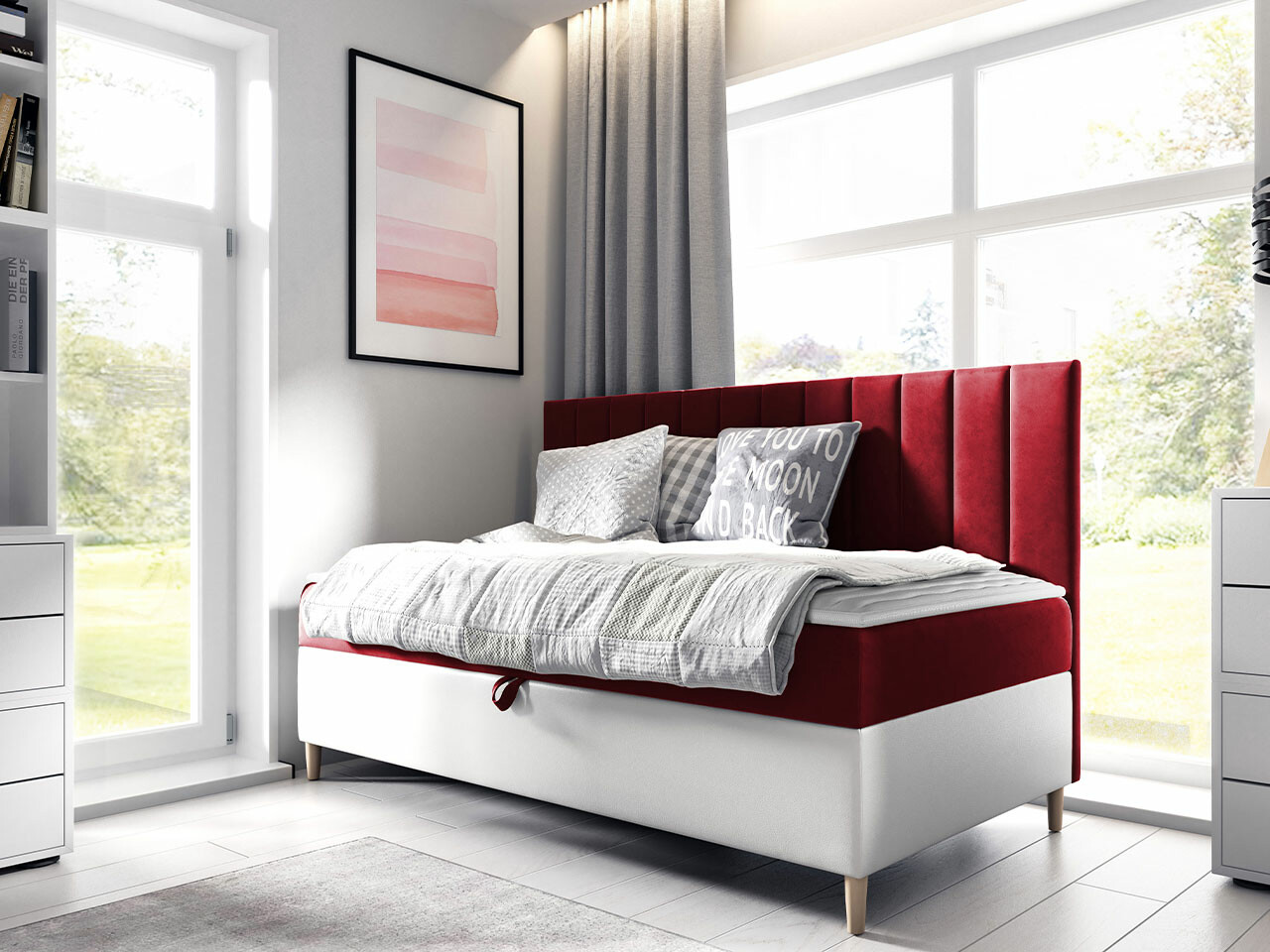 Letto continentale Lucus I (Soft 017 + Fresh 8)