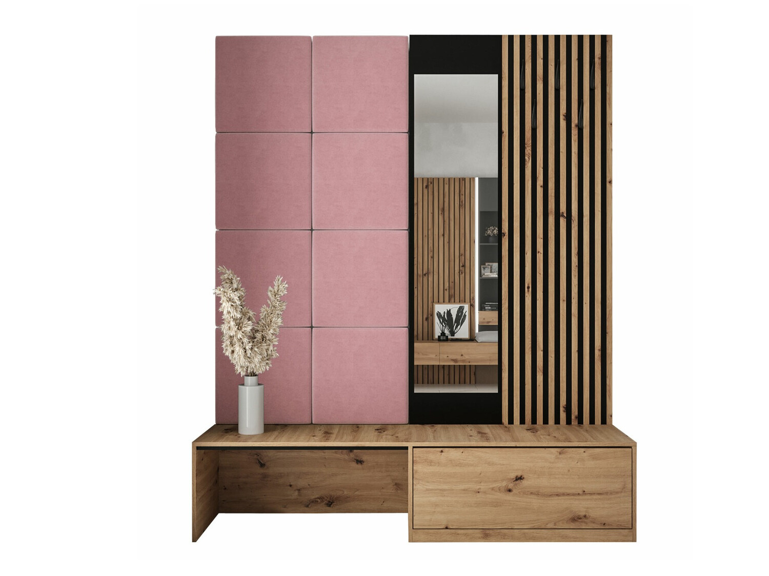 Set arredo da corridoio Fabor (Rovere Artisan + Manila 09)
