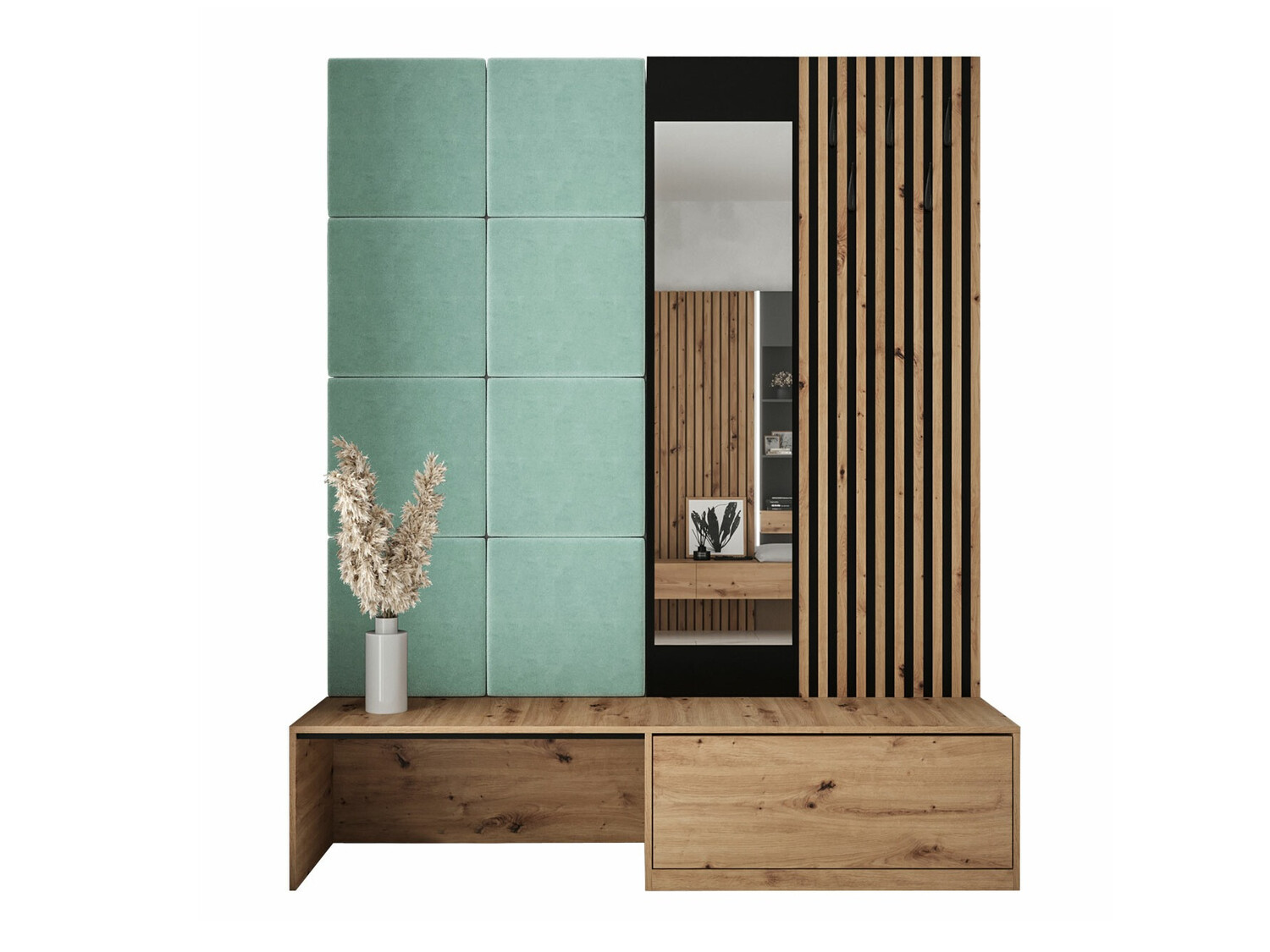 Set arredo da corridoio Fabor (Rovere Artisan + Manila 11)