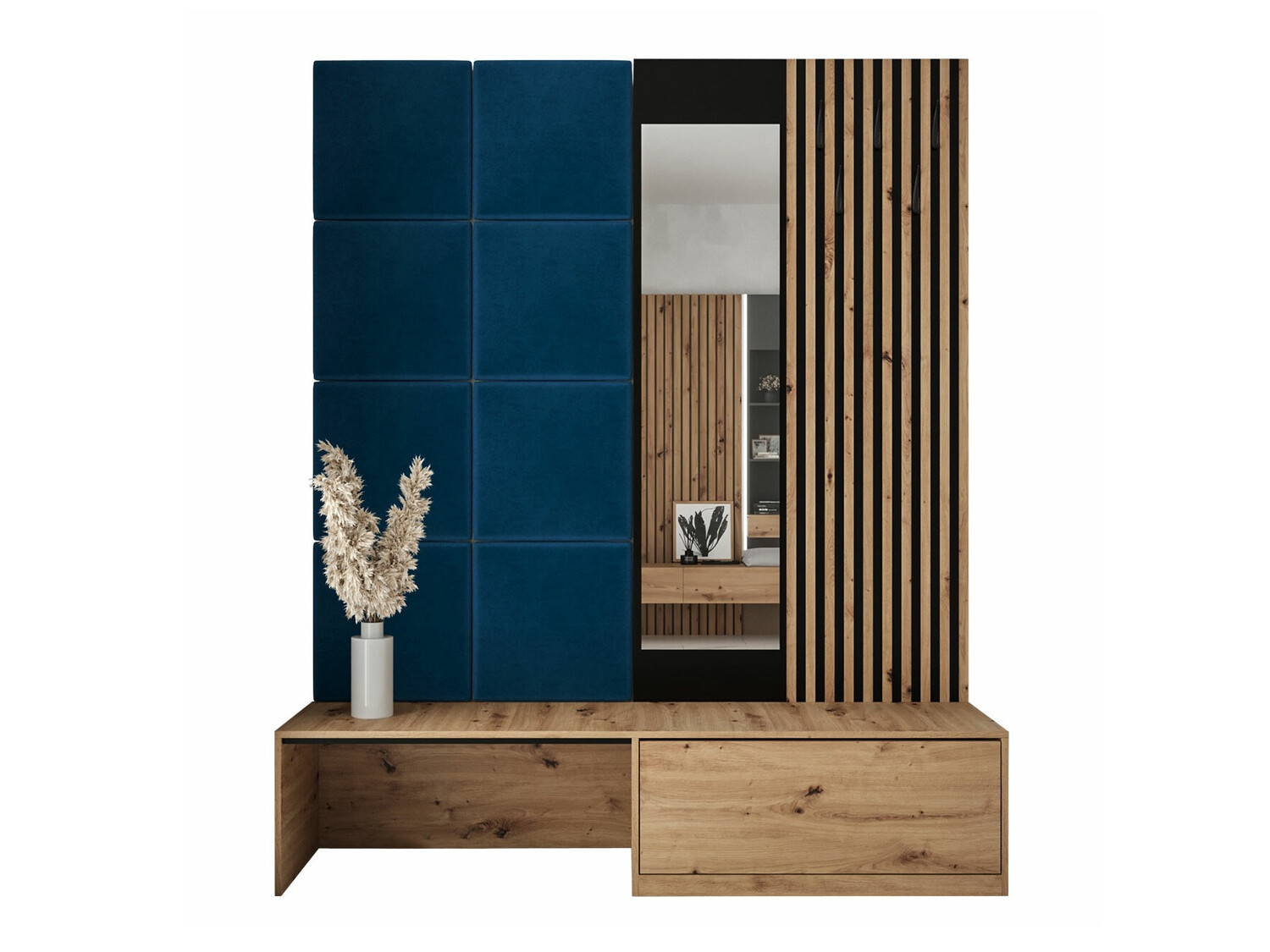 Set arredo da corridoio Fabor (Rovere Artisan + Manila 26)