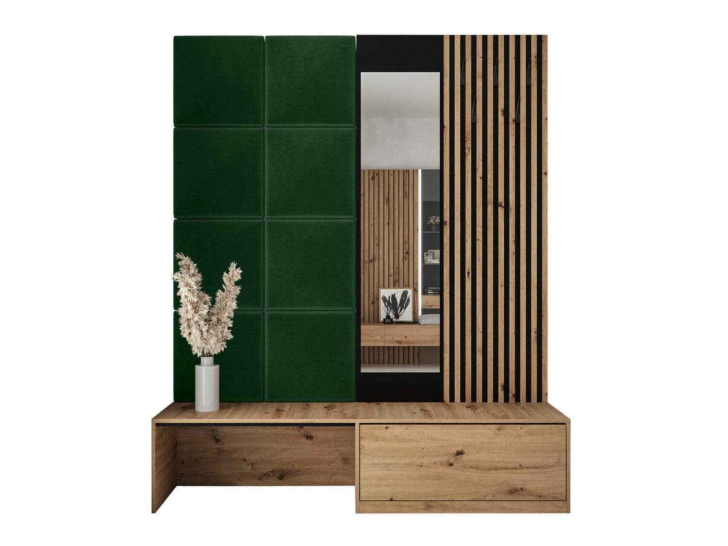 Set arredo da corridoio Fabor (Rovere Artisan + Manila 35)