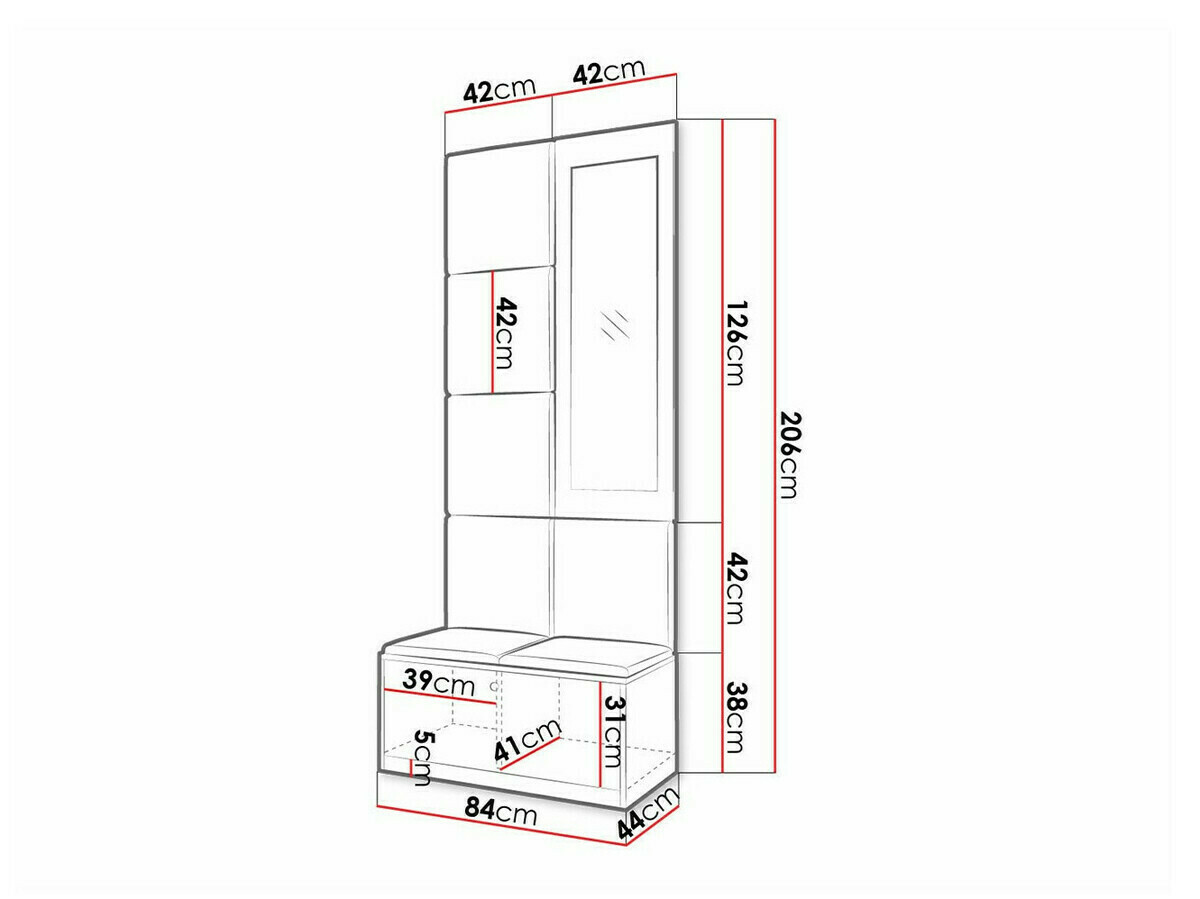 Set arredo da corridoio Hartford 319 (Rovere Artisan + Soft 011)