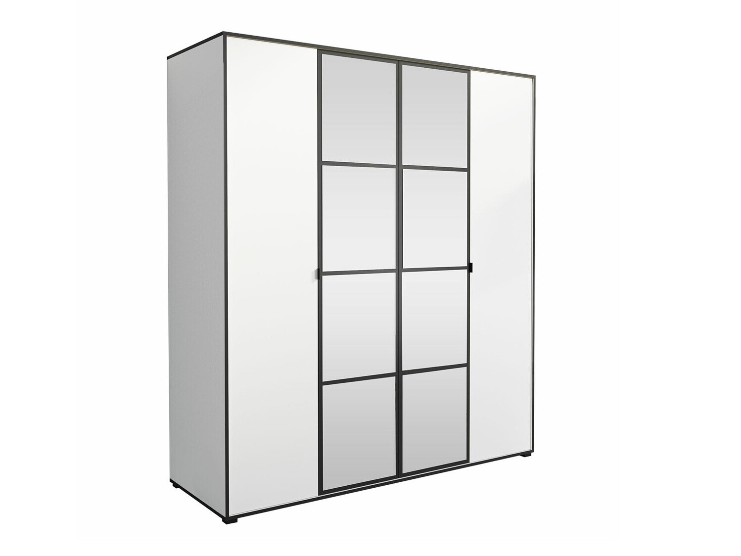 Armadio Toledo 117 (Bianco + Nero)