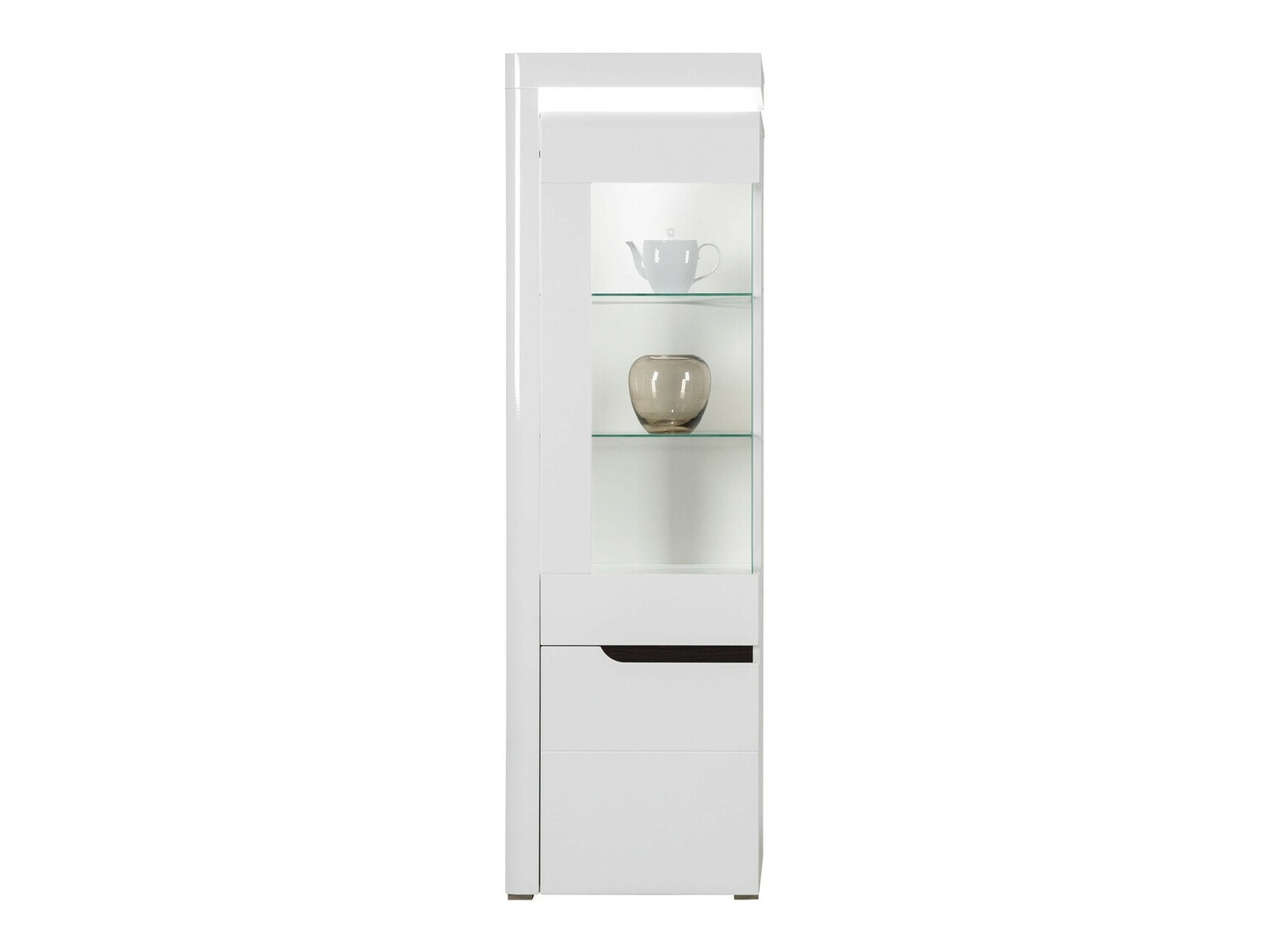 Scaffale Revelmi 105 (Bianco lucido + Bianco)