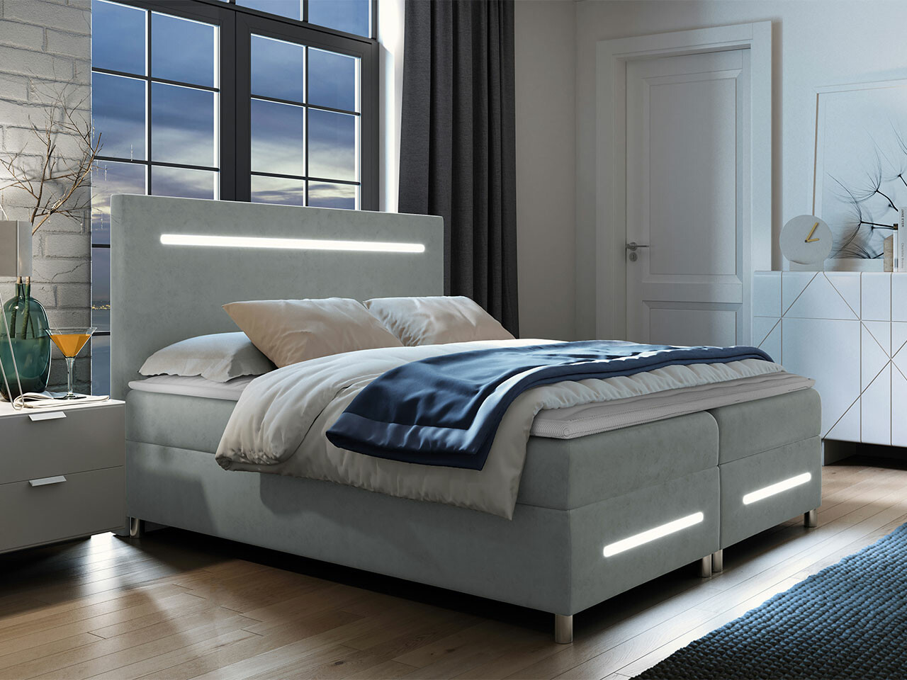 Letto continentale Pluvia (Fresh 33)