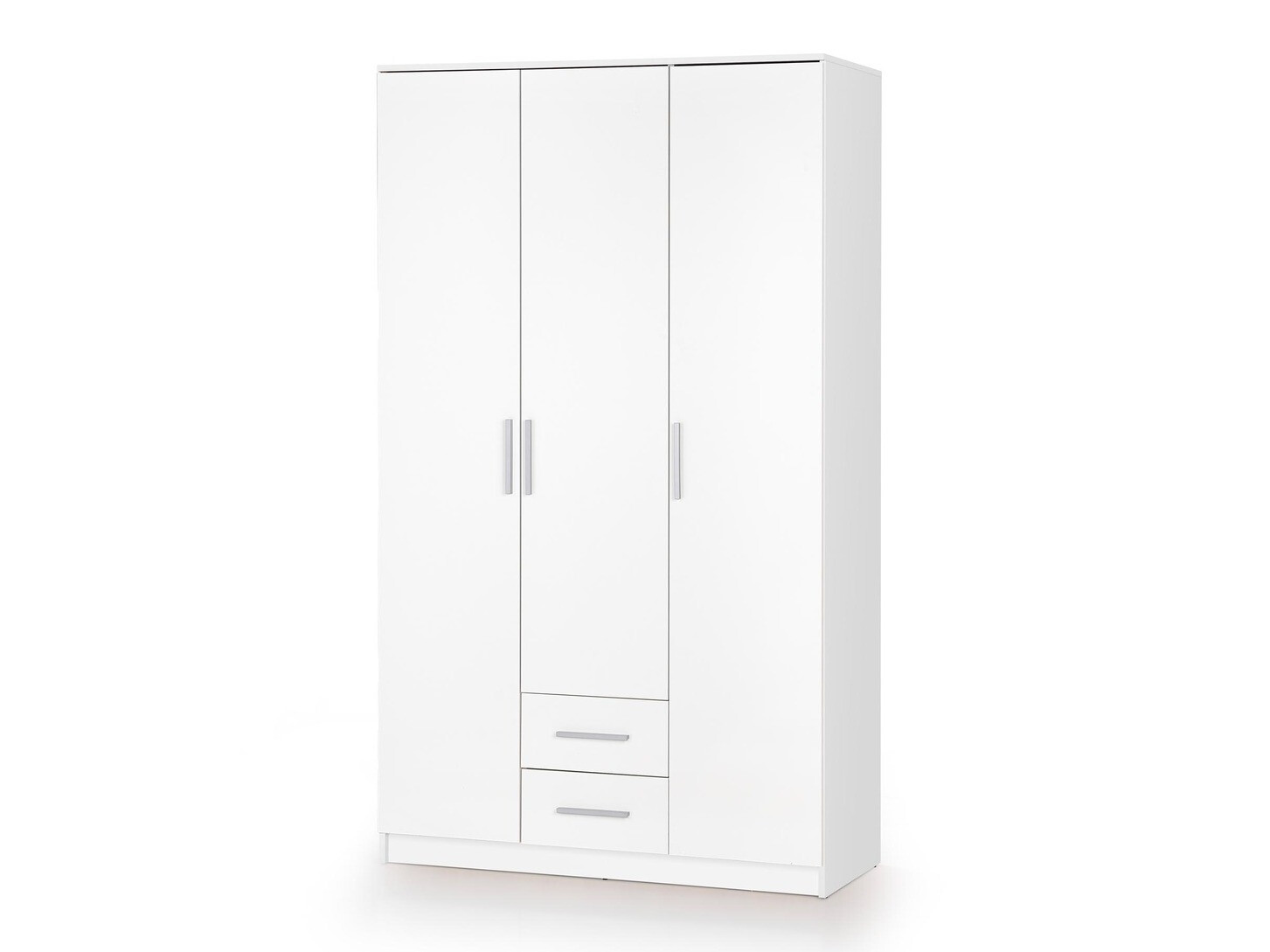 Armadio Cirveso 113 (Bianco + Bianco lucido)