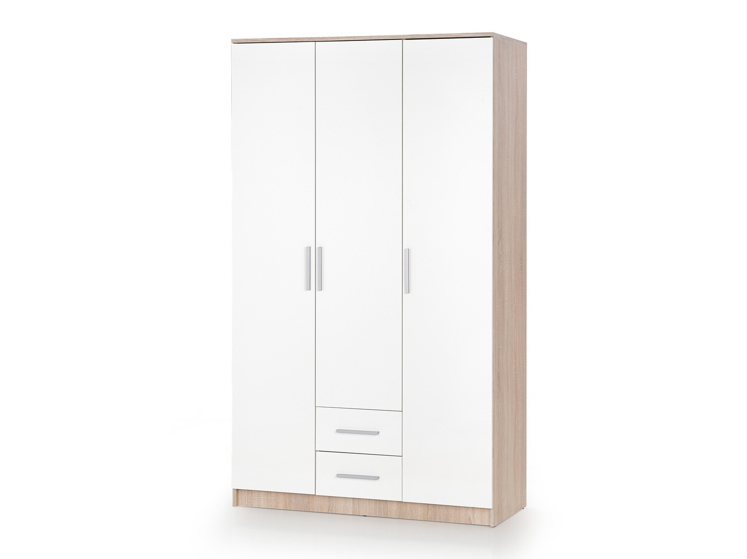 Armadio Cirveso 113 (Sonoma quercia + Bianco lucido)