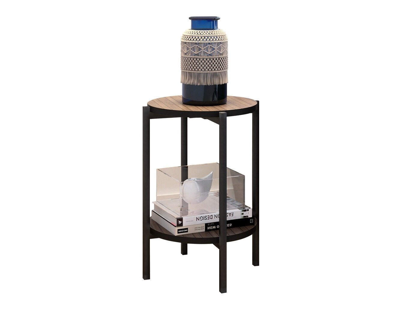 Tavolino Comfivo Cygnus (Marrone + Nero)