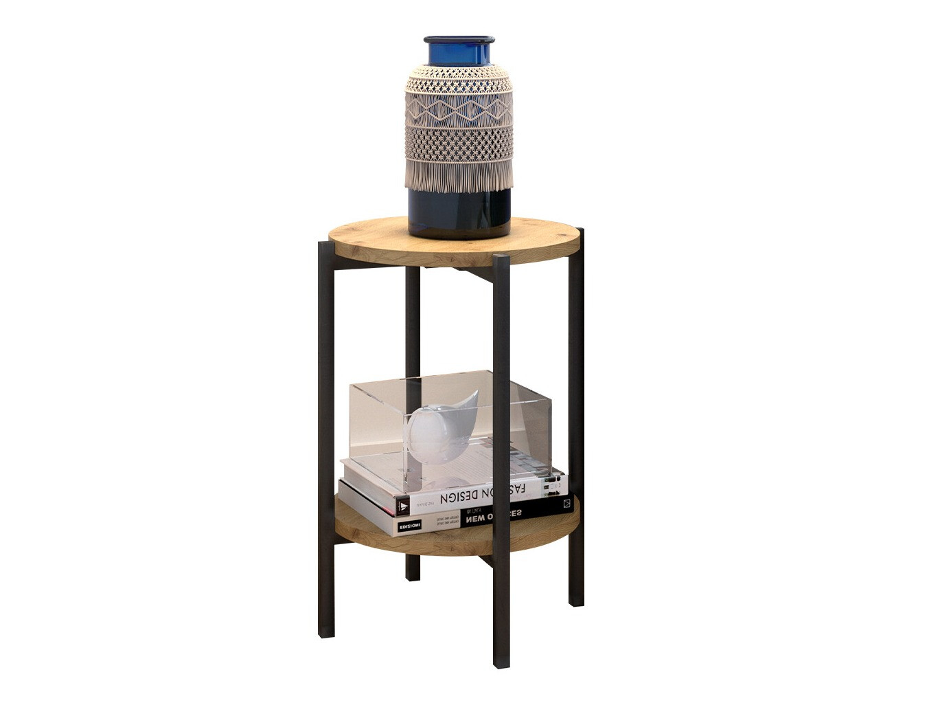 Tavolino Comfivo Cygnus (Rovere Artisan + Nero)