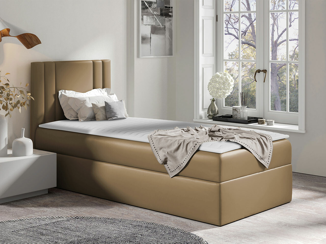 Letto continentale Mel I (Morbido 034)