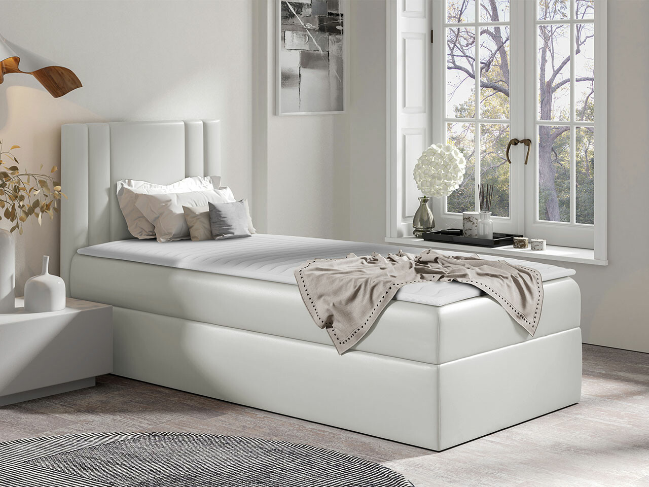Letto continentale Mel I (Morbido 031)
