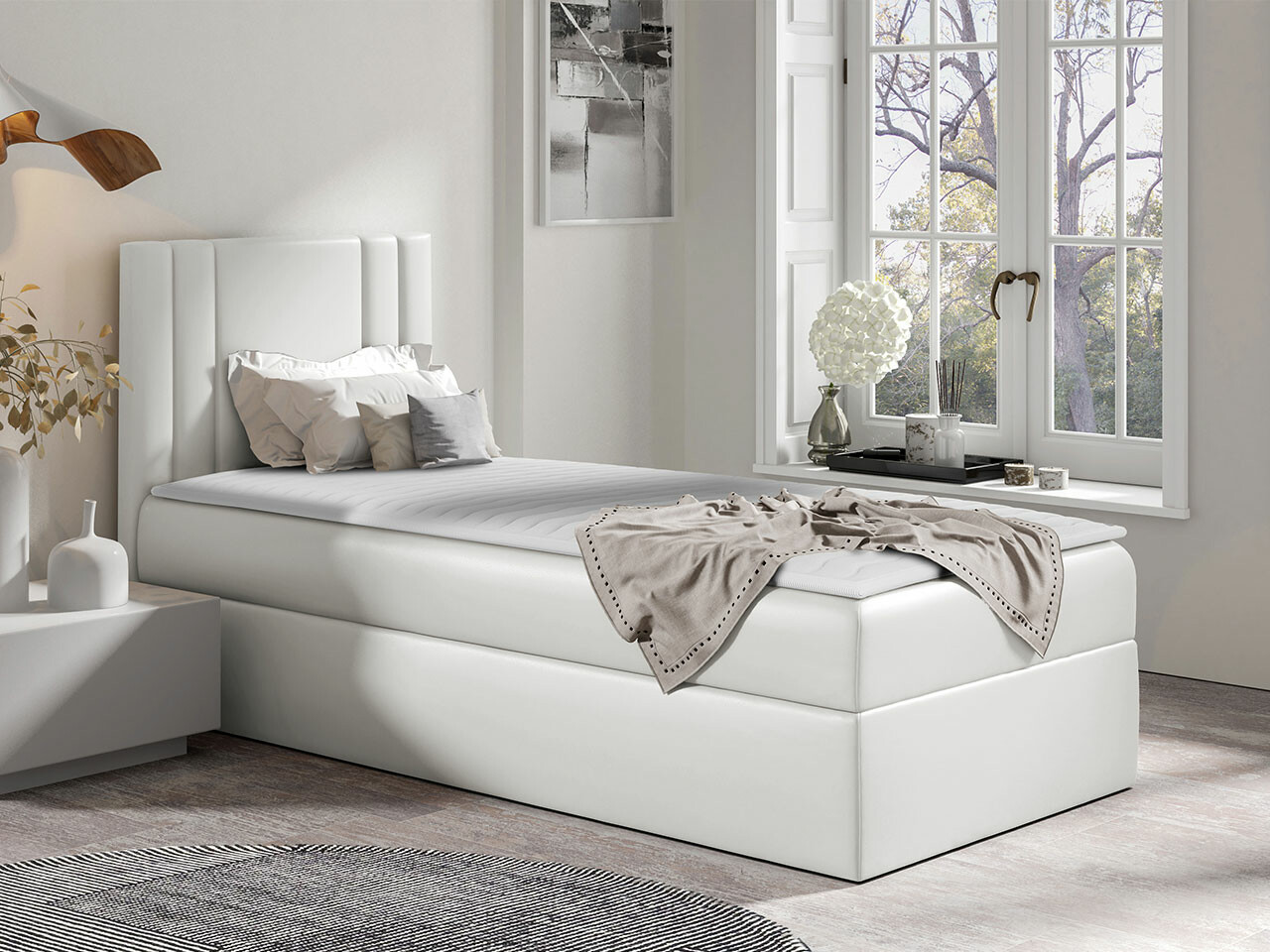Letto continentale Mel I (Soft 017)