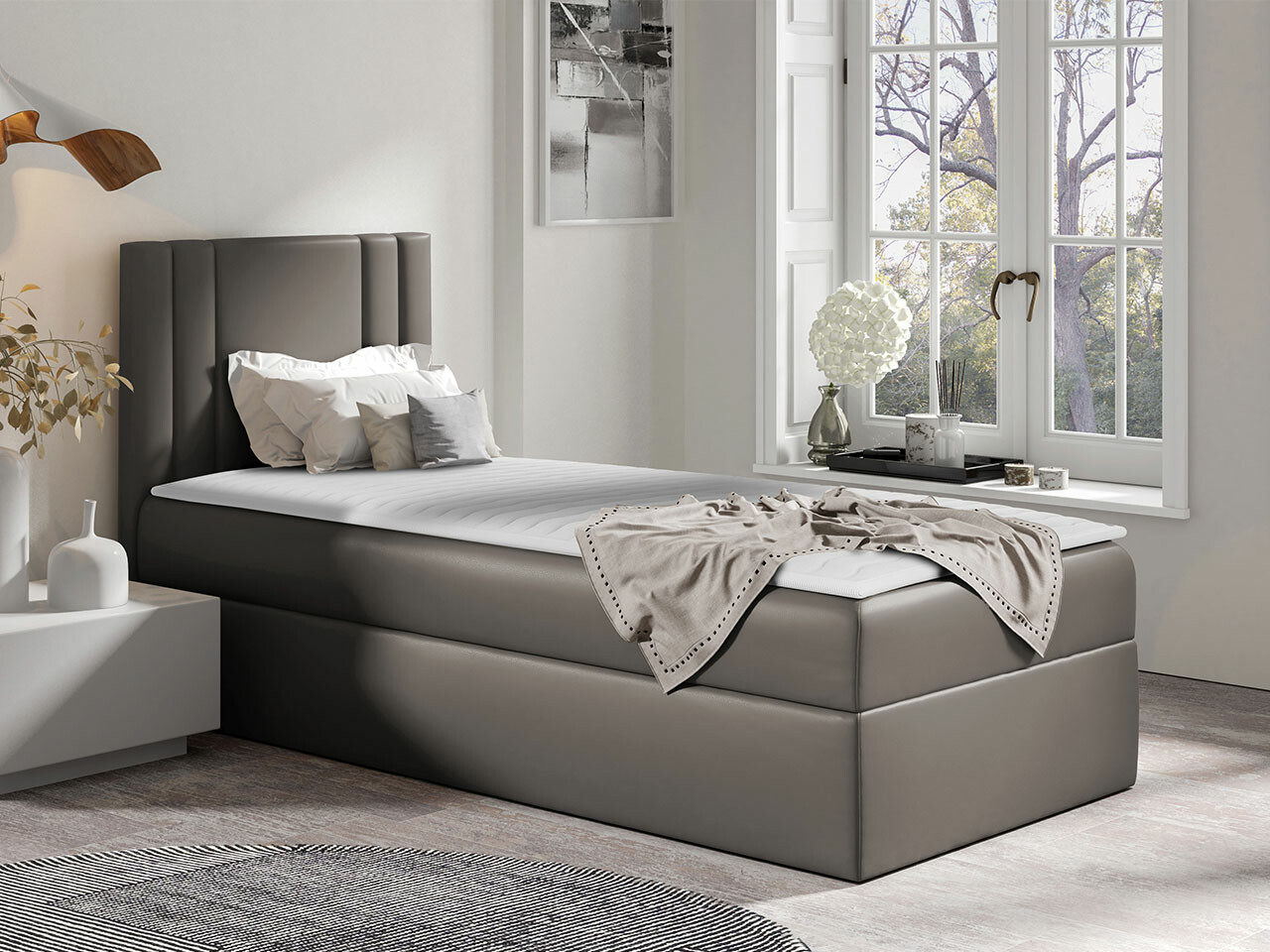 Letto continentale Mel I (Soft 029)