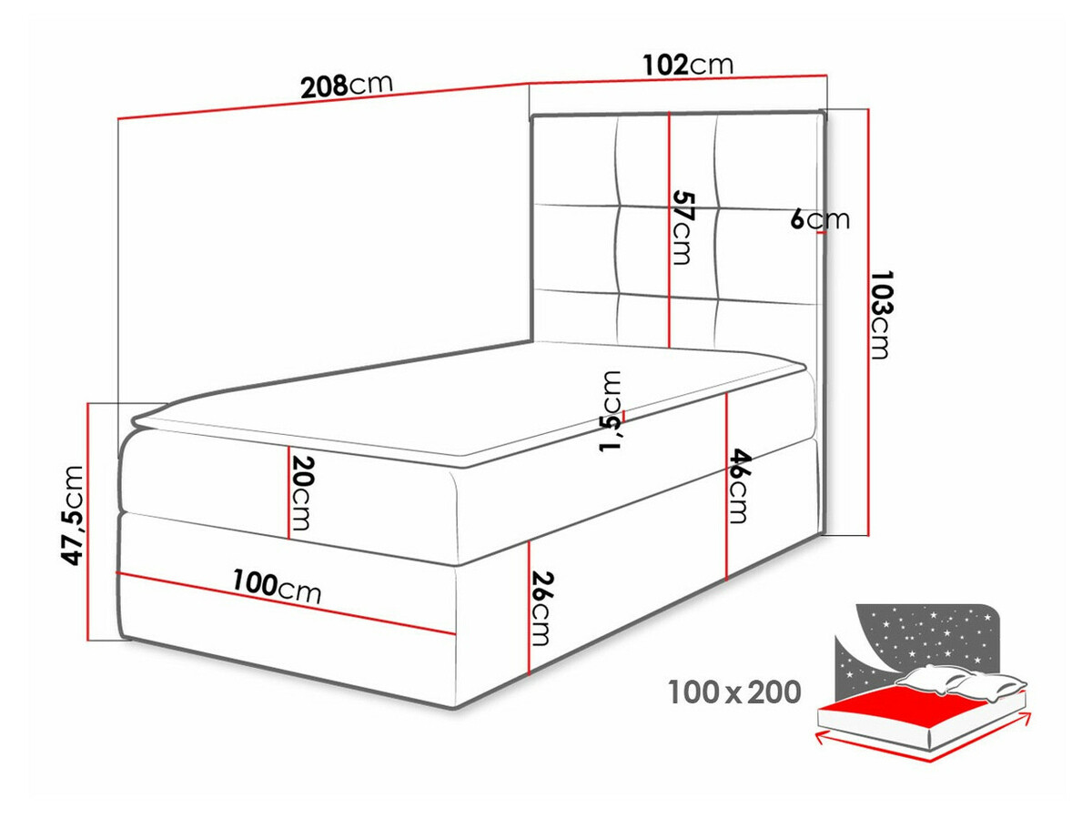 Letto continentale Nomen (Soft 033)