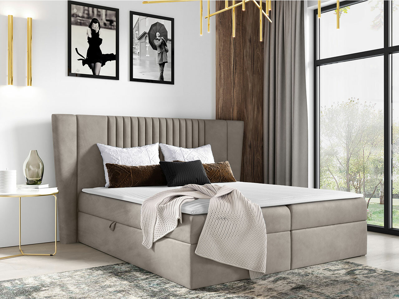 Letto continentale Fenestra (Magic Velvet 2209)